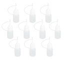 ドロッパーボトル 液体 貯蔵用 滴瓶 針ヒントスポイト ニードルチップ付 10個 (5ml)