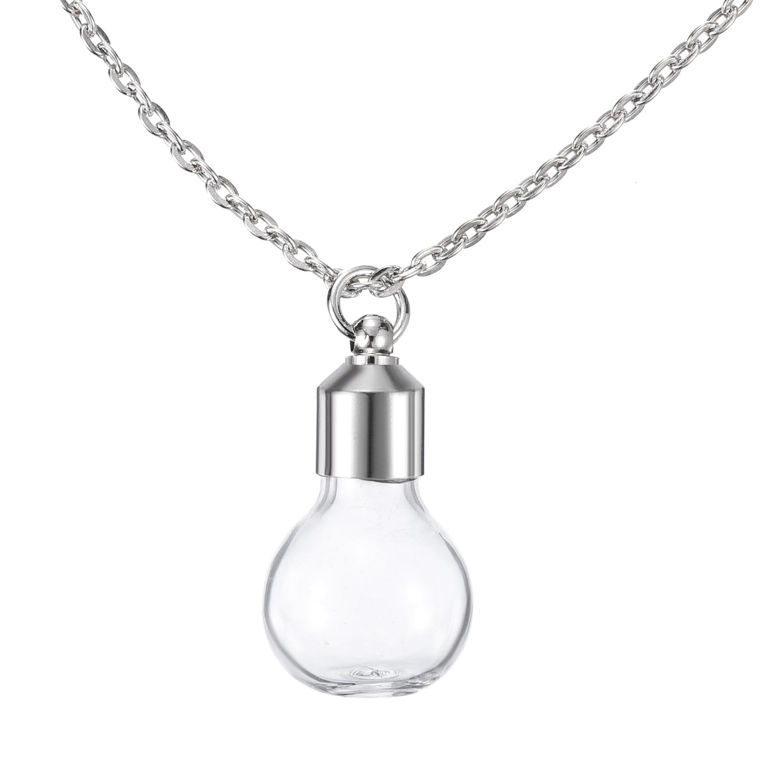 [] 10個ライスガラスビアルペンダント16mm幅ミニガラスボトル ネックレスウィッシュボトルDIYペンダントクラフトお土産