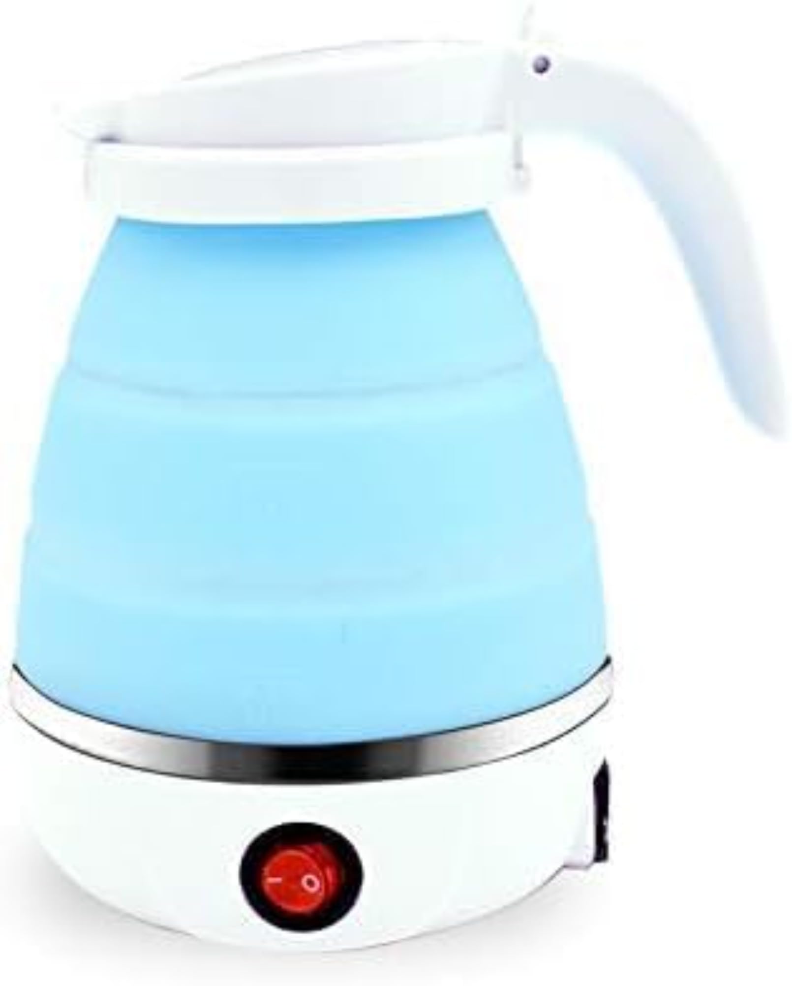 シリコン 折りたためるケトル 600ml 電気ケトル 国内・海外で使用可能 携帯ポットシリコン キャンプ 電..