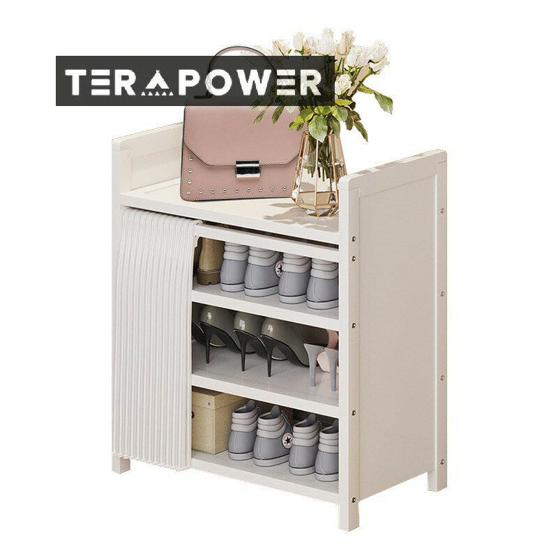 シューズラック 折り畳み スリム 靴箱 カーテン付き 靴ラック 棚 おしゃれ 北欧 省スペース 大容量 玄..