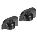 T ポテンショメーターノブ ベークライト製 19.5x16mm ギターベース用ボリュームコントロールノブ キャップ、ボリュームコントロール、メカニカルスイッチ、家電製品、オーディオ 6mm穴 2個セット スクリュー付き ブラック 2個ハンドル
