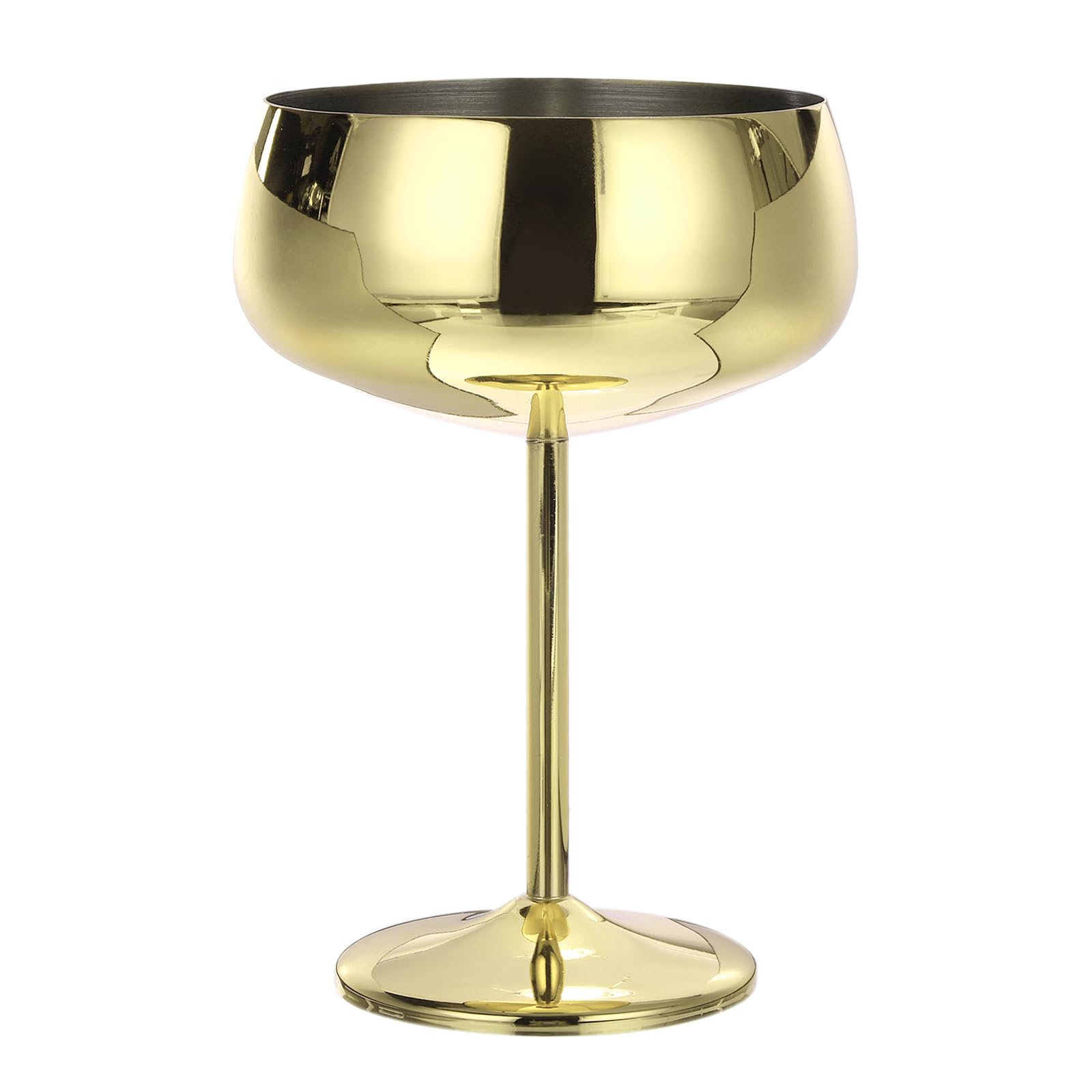 Tステンレス製マティーニカクテルグラス 1個入り 450ml/16オンス 割れないマティーニグラス 赤ワイング..