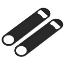 ボトルオープナー 2個セット 178mm x 40mm x 2mm ステンレス製ビールボトルオープナー バーテンダーフラットビールオープナー バー キッチン レ...