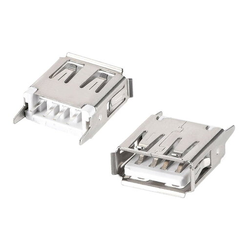 Tプラグポート USB2.0メスソケットコネクタ 4ピンDIP180度 20個入り Tプラグポート USB2.0メスソケットコネクタ 4ピンDIP180度 20個入り