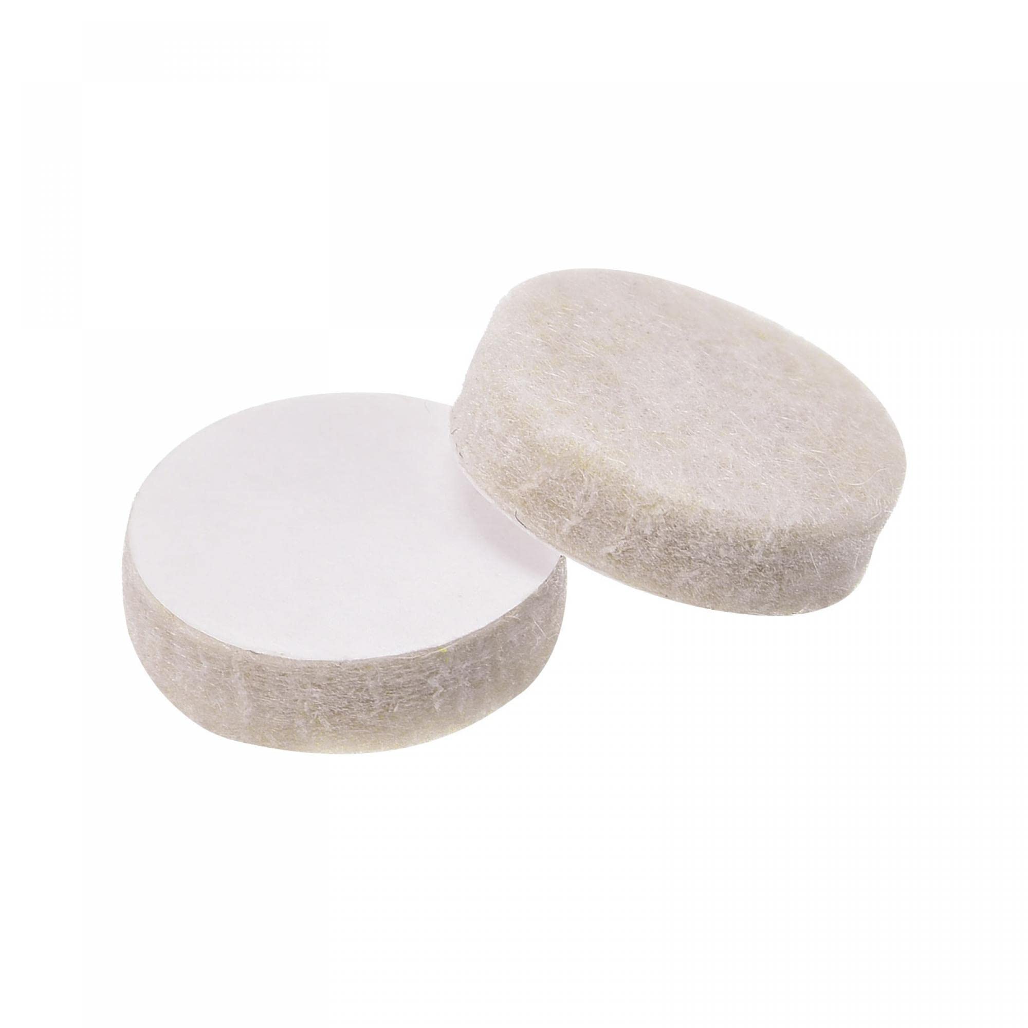 Tフェルト家具パッド 15 mm直径 自己粘着 ノンスリップ アンチスクラッチ ラウンドフェルトパッド キャビネットクローゼットフィートフロアプロテクター ベージュ 25個