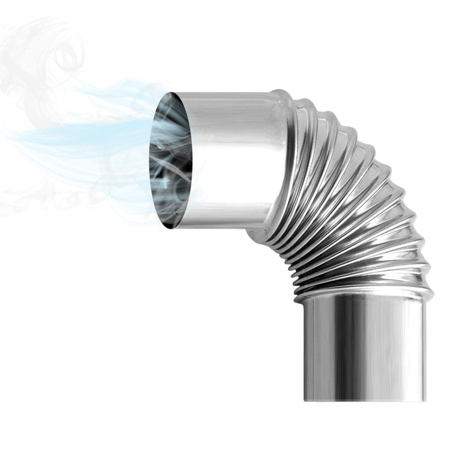 カーブパイプ 煙突拡張用 ステンレス煙突接続ヘッド 薪ストーブ 煙突 延長ステンレス鋼 ストーブ煙突 ストーブ煙突管 屋外煙突 ステンレス 煙突 曲90° 直径6c 厚さ約0.3 薪暖炉 ステンレス キャンプストーブ アウトドア 屋外調理 住宅用 冬 暖房 煙突