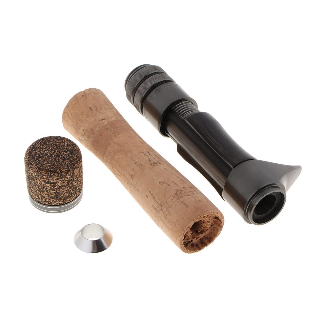 キャスティングリールシートセットと釣り竿修理複合コルク木材ハンドル