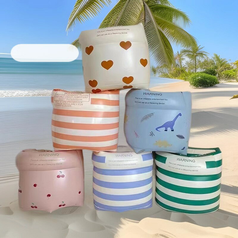 水泳浮力腕輪神器浮き輪大人子供学習浮袖加厚打気筒二重気囊