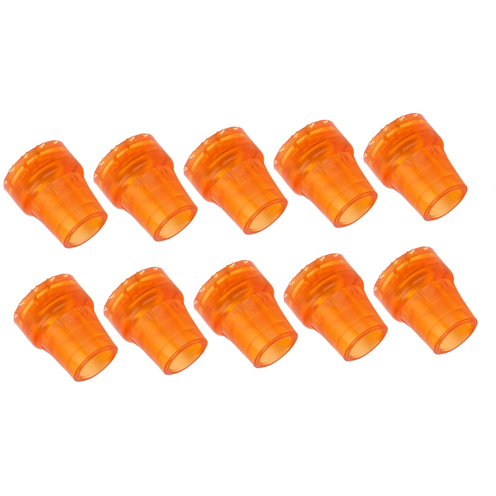 歩行杖の先端 日常生活のための頑丈な松葉杖の先端ゴム ユニバーサル 19 Mm (オレンジ)