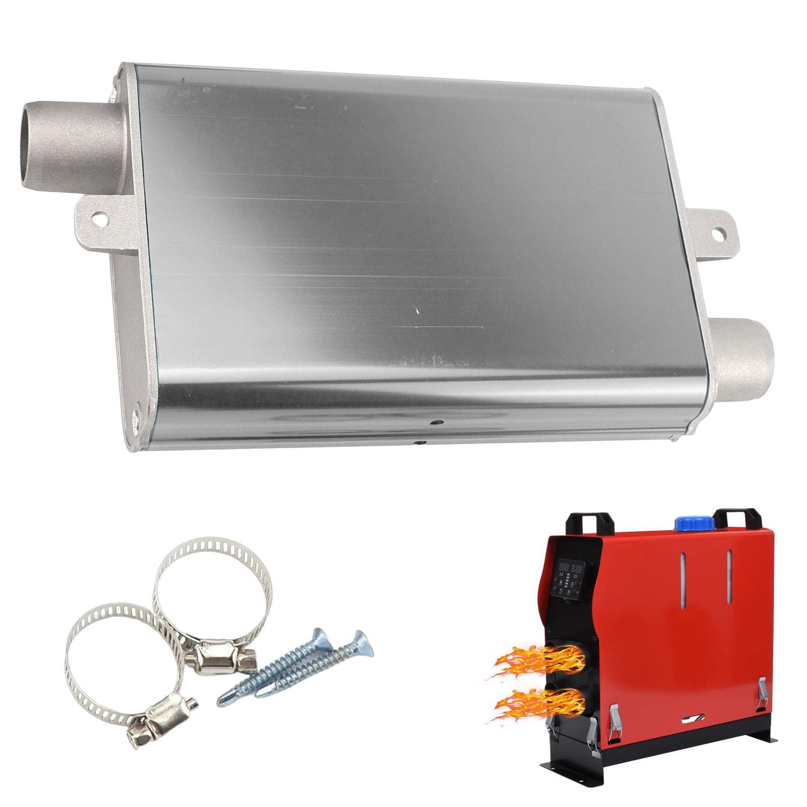 エキゾーストサイレンサー,2m アップグレードされたアルミ合金車のマフラー - ディーゼル ヒーター、エ..