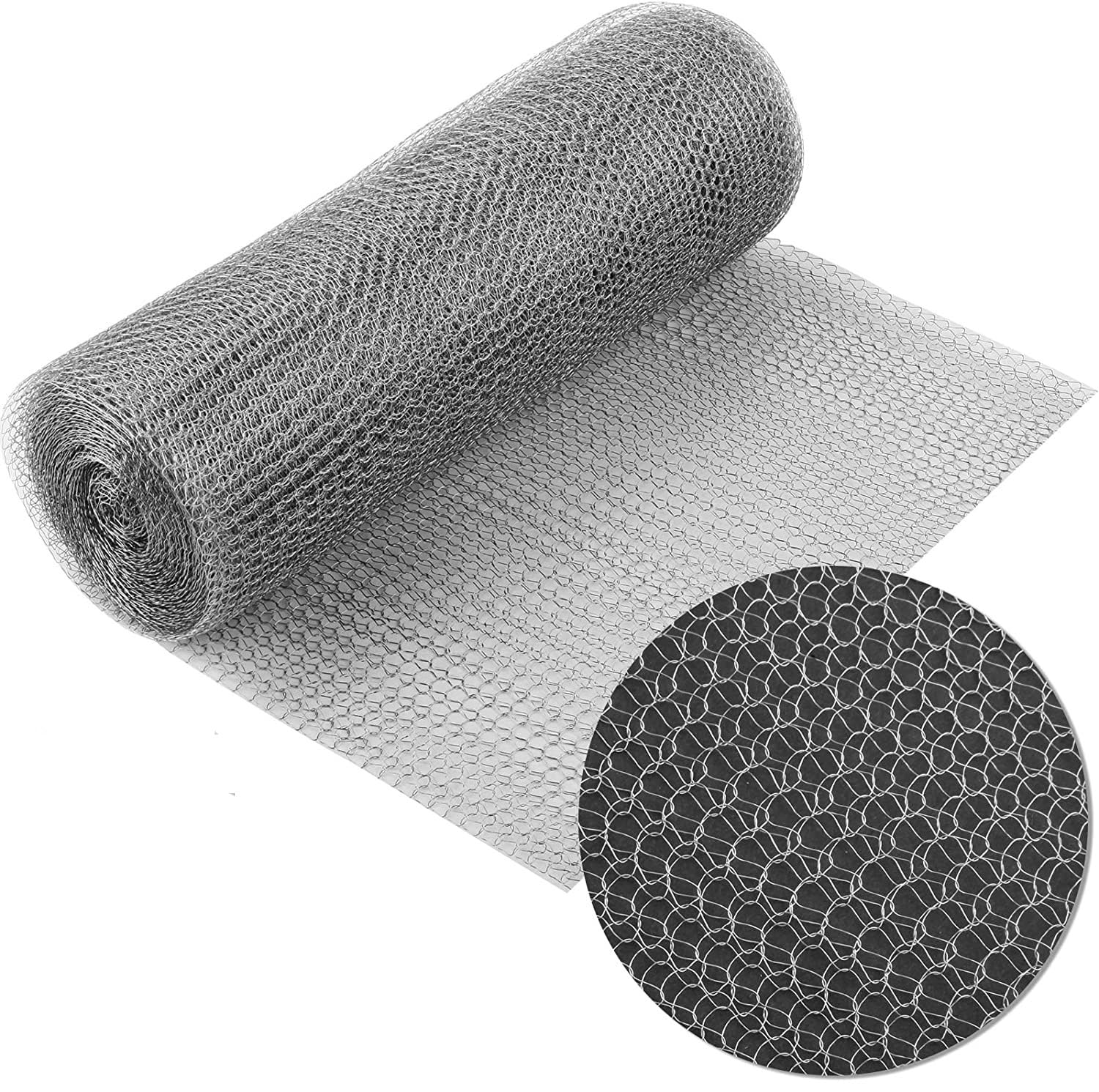 ネズミ 駆除 ステンレスネット Menetop 3mmピッチ カット可能防鼠金網 コウモリ撃退グッズ 換気口の隙間を埋める柔らかい網な ナメクジ 侵入対策