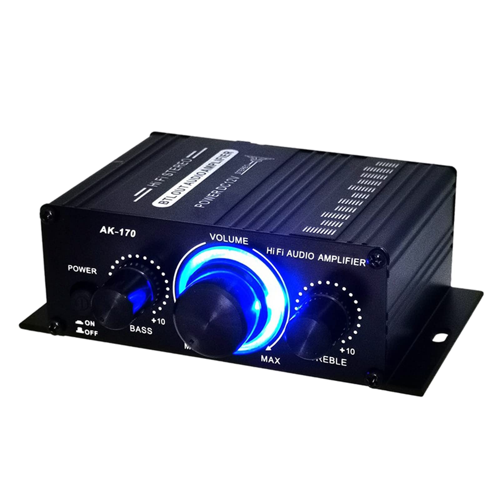 AK170パワーアンプHiFiオーディオレシーバーAMP20W + 20W低音トレブルサブウーファー