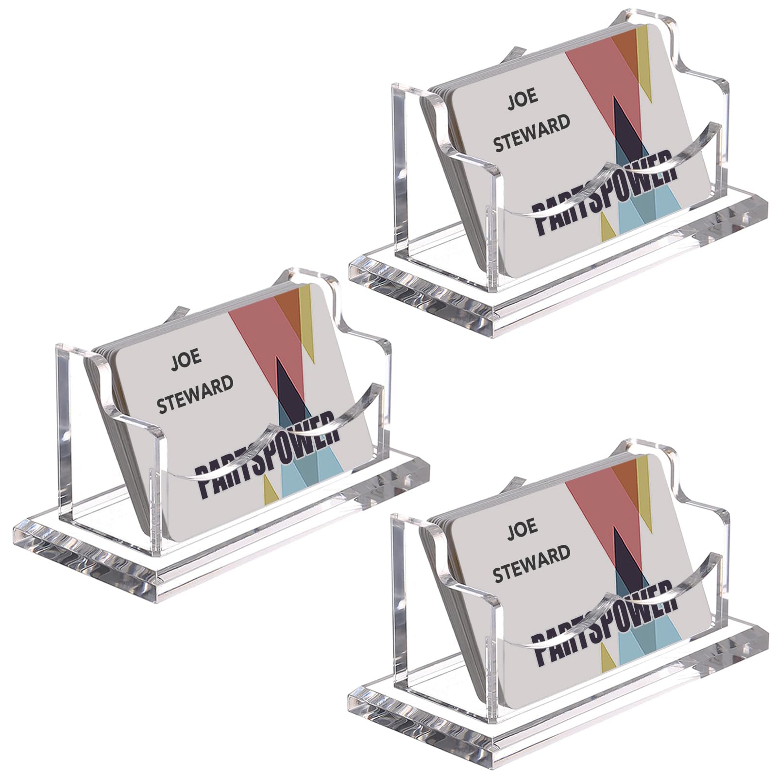 アクリル名刺ホルダー デスク用 横