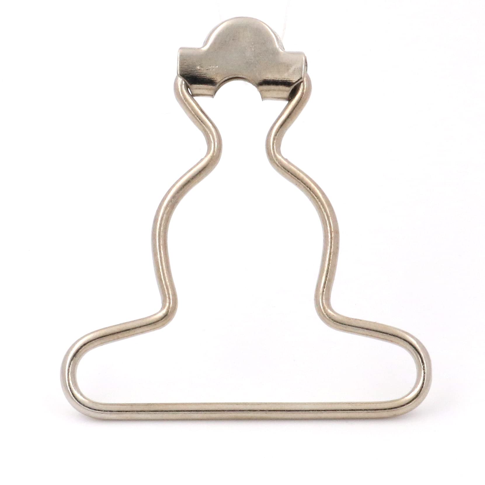 1.5インチ 内側ボトムサイズ シルバーダンガリーファスナー オーバーオール クリップ ジーンズ サスペ..