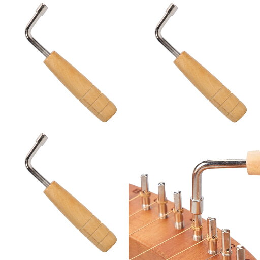 チューニングレンチ、3個 L字型チューニングレンチ プロフェッショナルメロディハープチューニングツール、Lyre Harpチューニングピン小型弦楽器チューニングアクセサリー、ハープ内部四辺形 チューニングレンチ、3個 L字型チューニングレンチ プロフェッショナルメロディハープチューニングツール、Lyre Harpチューニングピン小型弦楽器チューニングアクセサリー、ハープ内部四辺形