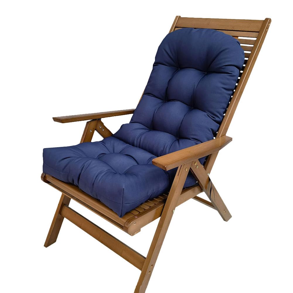 屋内/屋外 ロッキングチェアクッション 防水 43.3×19.7インチ 全天候型パティオハイバックチェアクッシ..