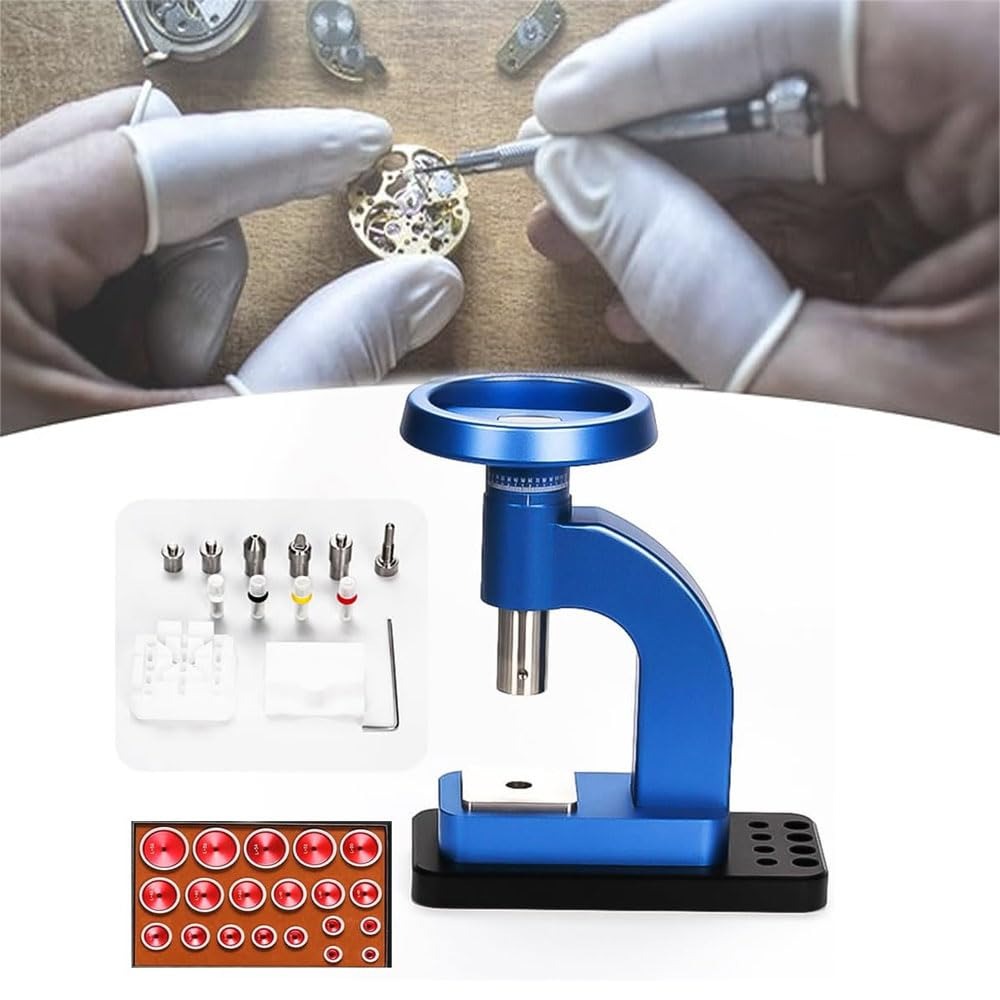 3 In 1時計修理ツール、多機能時計ケースオープナーセット、20個のカバー成形ツール付き、正確なスケール、時計バンドリンクの取り外し、底部カバーこじ開け、ケースプレス用