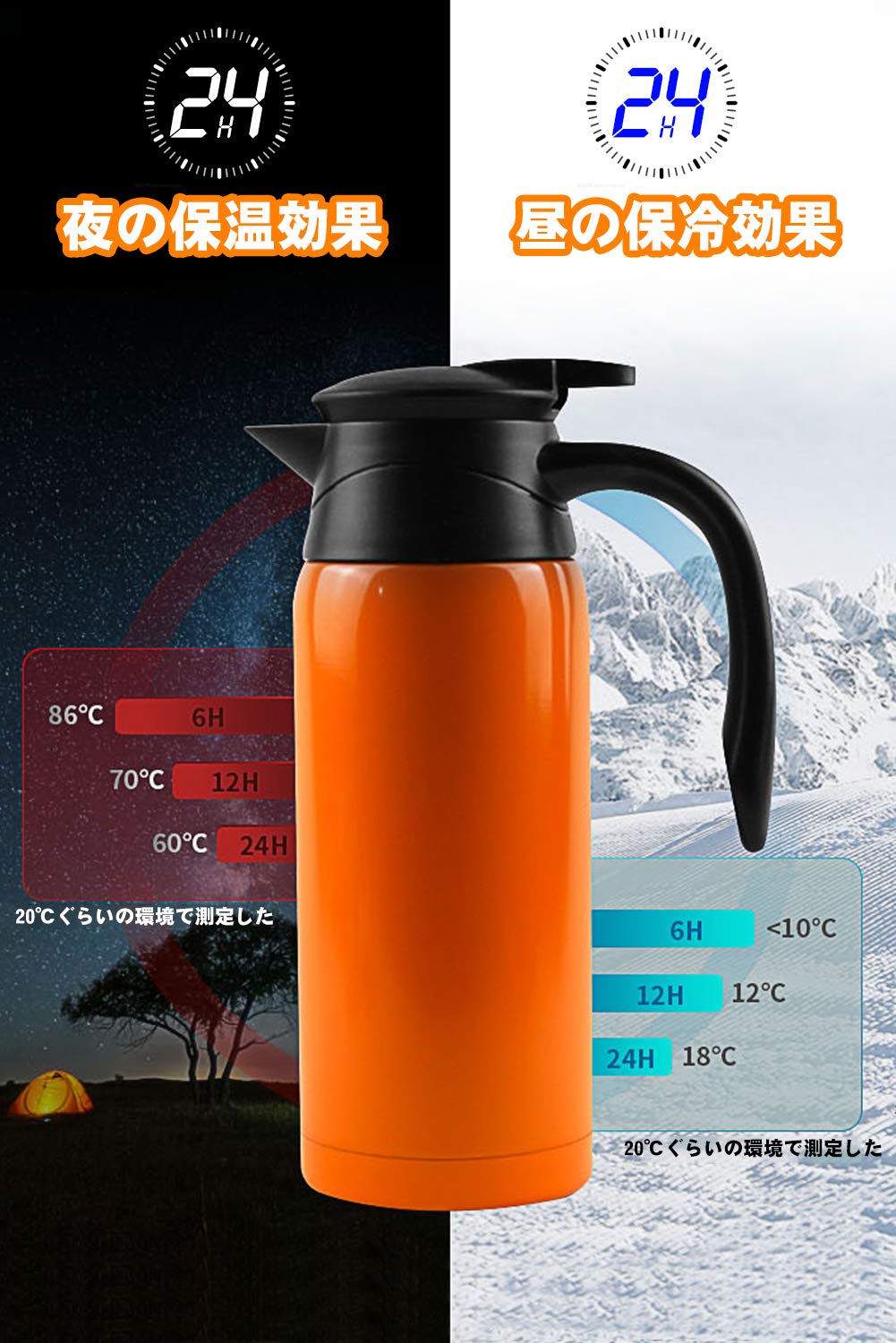 車上電気ポット98℃~100℃800ml大容量車上調理器具車上湯沸器電気ポットDC12V/24V常ゆで保温モードお湯お茶カップラーメンコーヒーミルクゆで卵車上泊
