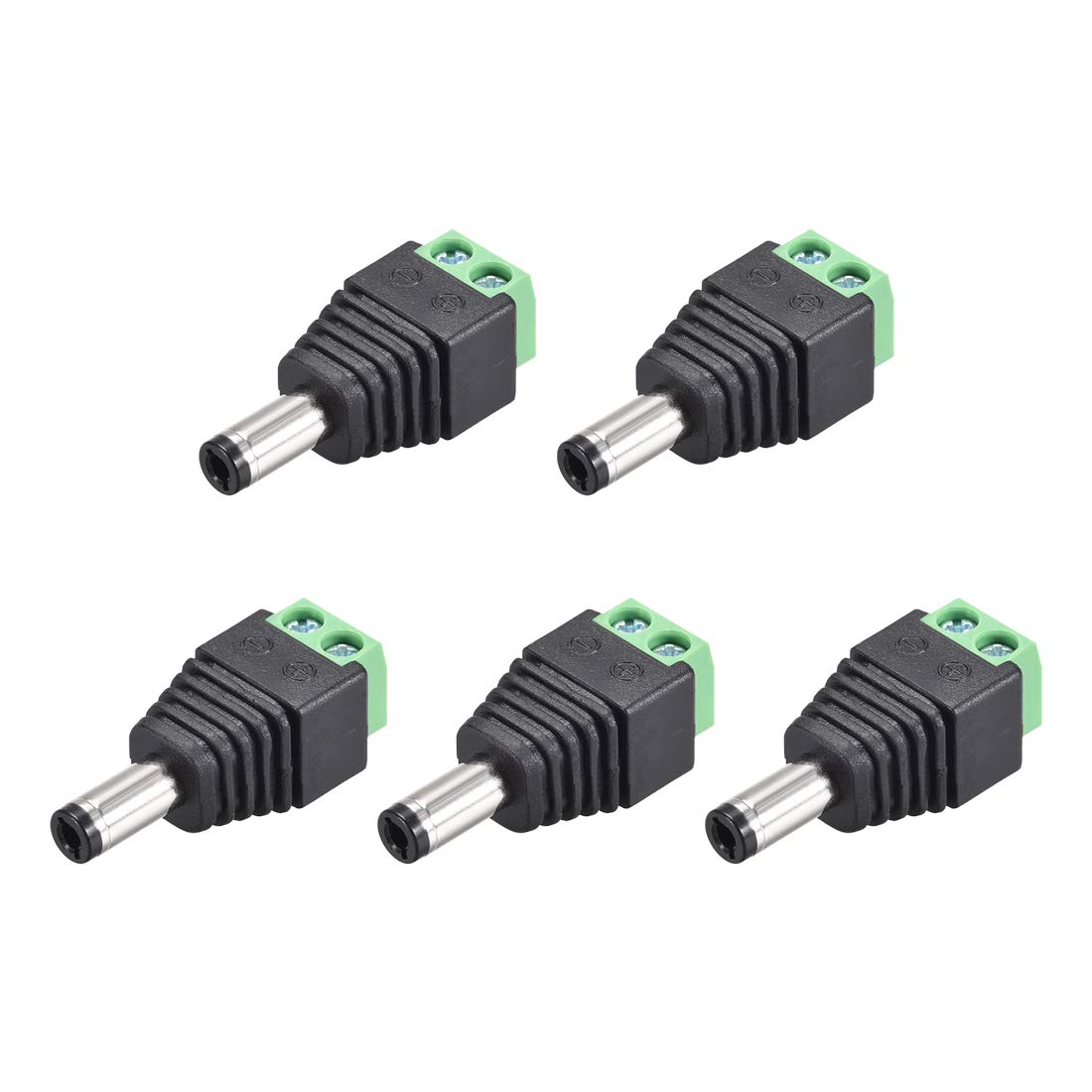 · 5.5 x 2.5mmCCTVカメラDC電源オスコネクタ。· DC電源アダプターは、信頼性の高い接続で、電源ケーブルのパフォーマンスが良好です。· 二層射出成形DCプラグは、最高の極性接続と絶縁を提供します。· ターミナルにしっかりとねじ込み、圧着は不要で、取り付けが簡単です。· DC電源コネクタは、CCTVケーブル接続およびLEDストリップ延長に最適です。説明:5.5 x 2.1mmCCTVカメラDC電源オスコネクタ。信頼性の高い接続、電源ケーブルの優れたパフォーマンス。信頼性の高い接続で、電源ケーブルのパフォーマンスが良好です。ターミナルにしっかりとねじ込み、圧着は不要で、取り付けが簡単です。CCTVケーブル接続とLEDストリップ延長に最適です。特徴：サイズ: 35mm x 14mm x 12mm(L*W*H)カラー：ブラック、グリーンコネクタタイプ: 5.5mm x 2.5mmパッケージ内容:5個xDCコネクタ· 5.5 x 2.5mmCCTVカメラDC電源オスコネクタ。· DC電源アダプターは、信頼性の高い接続で、電源ケーブルのパフォーマンスが良好です。· 二層射出成形DCプラグは、最高の極性接続と絶縁を提供します。· ターミナルにしっかりとねじ込み、圧着は不要で、取り付けが簡単です。· DC電源コネクタは、CCTVケーブル接続およびLEDストリップ延長に最適です。説明:5.5 x 2.1mmCCTVカメラDC電源オスコネクタ。信頼性の高い接続、電源ケーブルの優れたパフォーマンス。信頼性の高い接続で、電源ケーブルのパフォーマンスが良好です。ターミナルにしっかりとねじ込み、圧着は不要で、取り付けが簡単です。CCTVケーブル接続とLEDストリップ延長に最適です。特徴：サイズ: 35mm x 14mm x 12mm(L*W*H)カラー：ブラック、グリーンコネクタタイプ: 5.5mm x 2.5mmパッケージ内容:5個xDCコネクタ