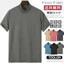 【1-3営業日以内に発送】ハイネック tシャツ ゴルフウェア メンズ 半袖 ゴルフ 無地tシャツ モックネック 半袖 スポーティ 春 夏 ティーシャツ トップス レディース カットソー カジュアル ゴルフtシャツ ポロシャツ 半袖tシャツ シンプル イベント ユニホーム 送料無料