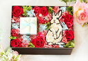 「白うさぎの花急便」プリザーブドフラワー 誕生日 結婚祝い 母の日 バレンタイン ホワイトデー リングピロー うさぎ好き プロポーズ成功 花 退職祝い 卒業 お...
