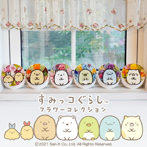送料無料「すみっコぐらし フラワーコレクション」プリザーブドフラワーすみっコぐらし ギフト 父の日 プレゼント 花 カーネーション すみっこぐらし グッズ キャラクター 誕生日 アレンジ 結婚記念日 結婚祝い 入学祝い 卒園祝い 発表会 楽屋花 テレビ小道具 敬老の日
