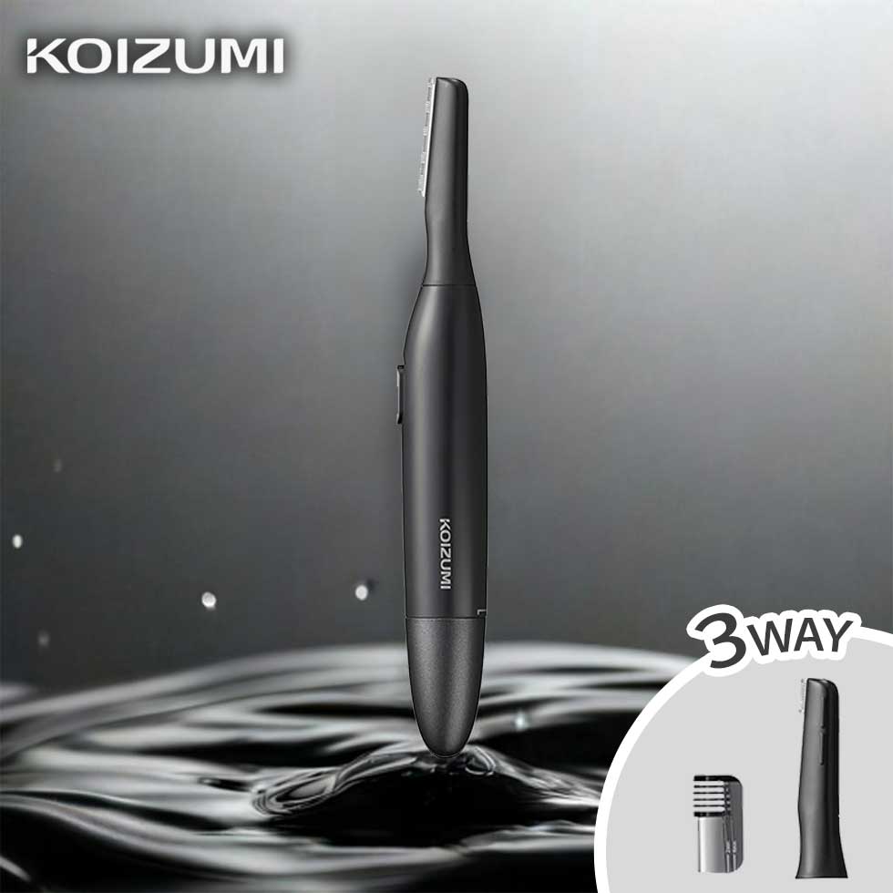 フェイス&マユシェーバー フェイスシェーバー 眉毛シェーバー KOIZUMI コイズミ (KMC-0651H) チャコールグレー 小泉成器 電動 眉シェーバー ...