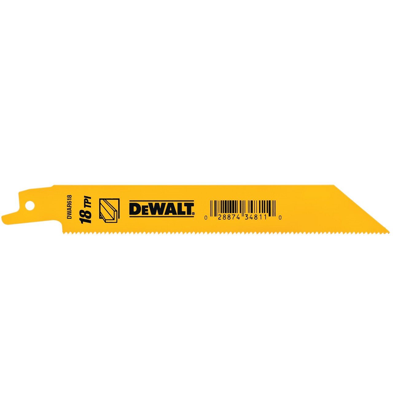 デウォルト セーバーソー18山×150mm（5枚）金属 イエロー DWAR618 正規品 DWAR618 4536178923491