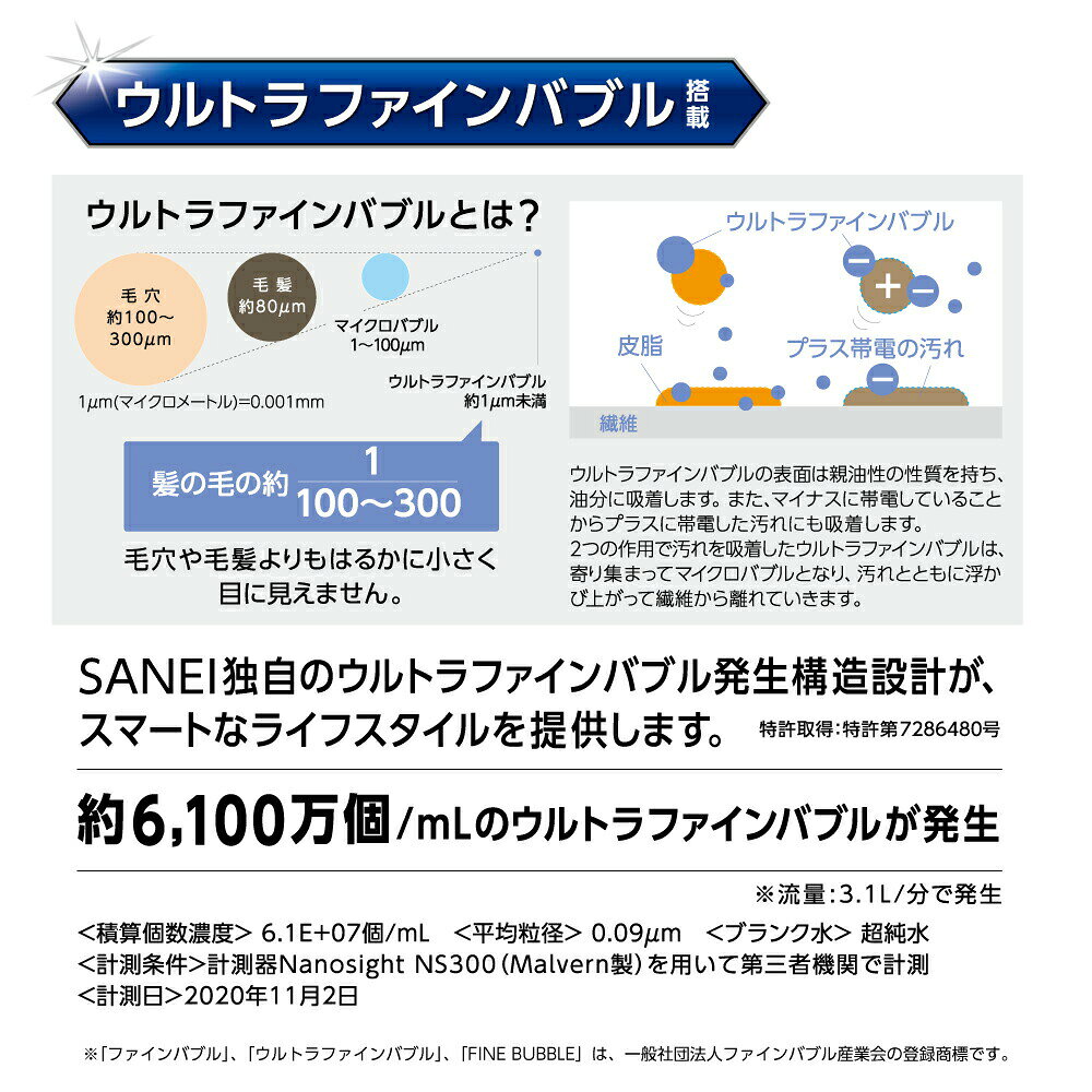 【正規品販売店】SANEI FB洗濯機用ニップル PY123640T | 日本製 発生器 発生装置 ナノバブル ウルトラファインバブル マイクロバブル 洗濯機パーツ 後付け 工事不要 サンエイ 三栄水栓 正規品 オートストップ 自動ストップ PY1236-40TVX 3