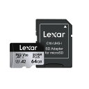 Lexar microSD silverplus 64GB LMSSIPL06 正規品 ・ SDカード UHS-Iカード レキサー LMSSIPL064G-BN...