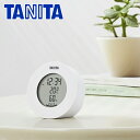 デジタル温湿度計 タニタ TANITA コンパクト ホワイト ブラック ブルー ピンク ブラウン TT-585 温度計 湿度計 卓上 マグネット 丸型 母の日 ...