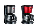 アロマポット コーヒーメーカー ドリップ式 5杯分 melitta メリタ (SCG583B SCG585R) ｜ツイスト TWIST 送料無料 ブラック レッド 保温機能 アロマポット しずくが漏れにくい プレゼント 景品 ギフト 珈琲 フィルターペーパー式