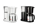 コーヒーメーカー ドリップ式 melitta メリタ 5杯用 (SKT53) ｜ オルフィプラス 送料無料 ホワイト ブラック ペーパーフィルター 着脱式水タンク ステンレスポット 蒸らし機能 真空二重構造 アイス ホット