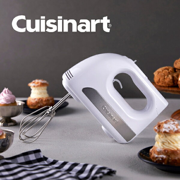 クイジナート Cuisinart スピード ハンドミキサー (HM030WJ） 静音 パワフル 3段階 スピード調節 エントリーモデル 初心者 おすすめ シンプル操作 プレゼント ギフト お菓子作り ステンレス スタイリッシュ デザイン おしゃれ