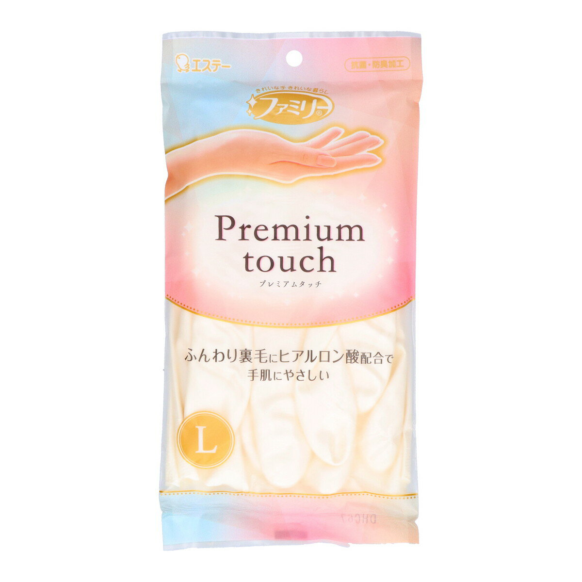 Other - 【×2個 配送おまかせ】エステー ファミリー プレミアムタッチ ヒアルロン酸 Lサイズ パールホワイト 1双