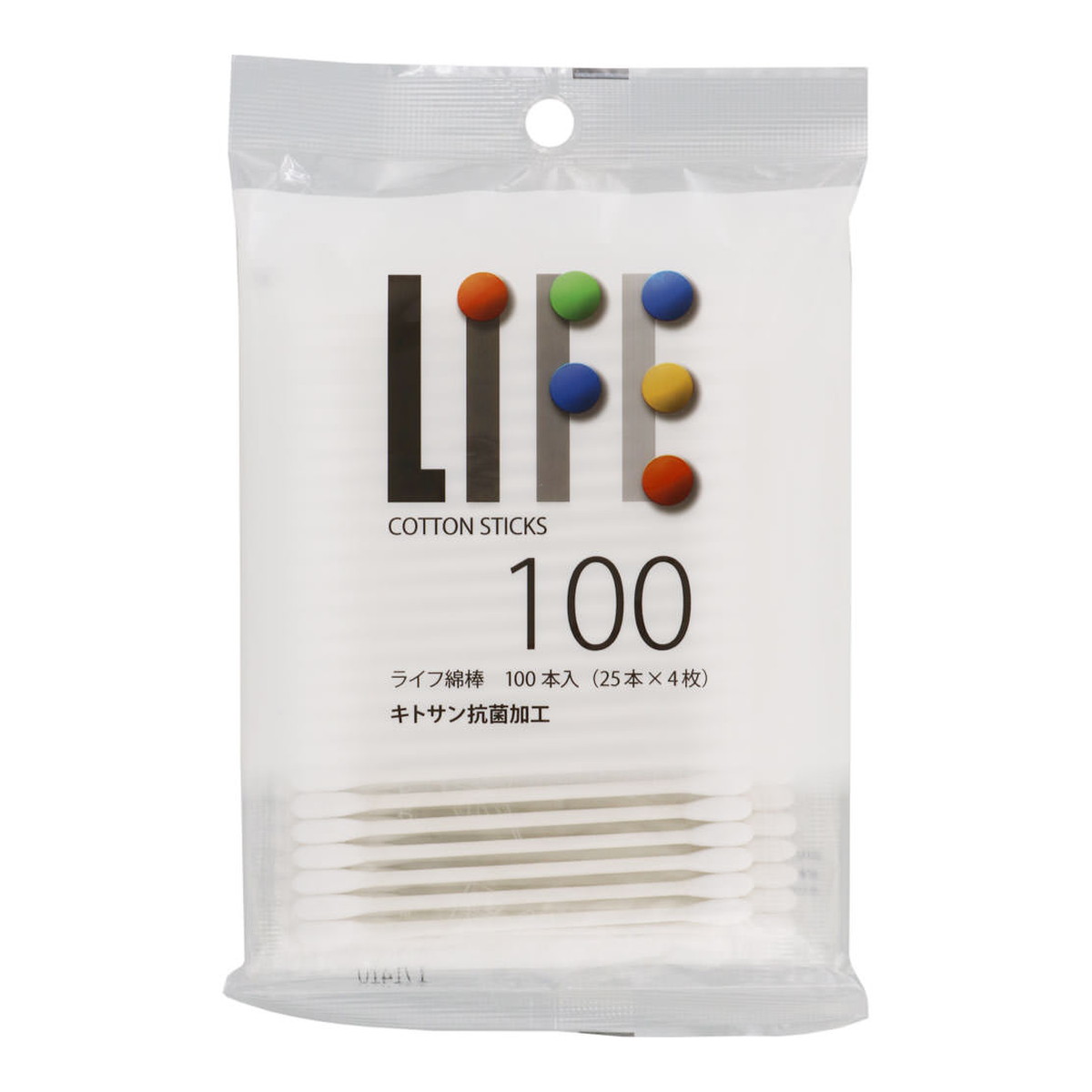 商品名：平和メディク ライフ綿棒 100本入(25本×4シート)内容量：100本入（25本×4シート）JANコード：4976558000563発売元、製造元、輸入元又は販売元：平和メディク原産国：ベトナム商品番号：101-m001-4976558000563商品説明100本入（25本×4シート）。綿球はコットン100％！ソフトでほつれず、耳やお肌にやさしくフィット。天然キトサン抗菌加工です。広告文責：アットライフ株式会社TEL 050-3196-1510 ※商品パッケージは変更の場合あり。メーカー欠品または完売の際、キャンセルをお願いすることがあります。ご了承ください。