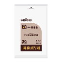 【今だけお得!数量限定セール】日本サニパック SS30 ニオワイナ 消臭袋 白半透明 30L 10枚入◇