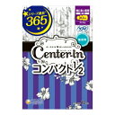 【送料込・まとめ買い×3個セット】ユニ・チャーム ソフィ センターイン コンパクト1/2 無香料 特に多い夜用 36.5 スリム 羽つき 10枚入