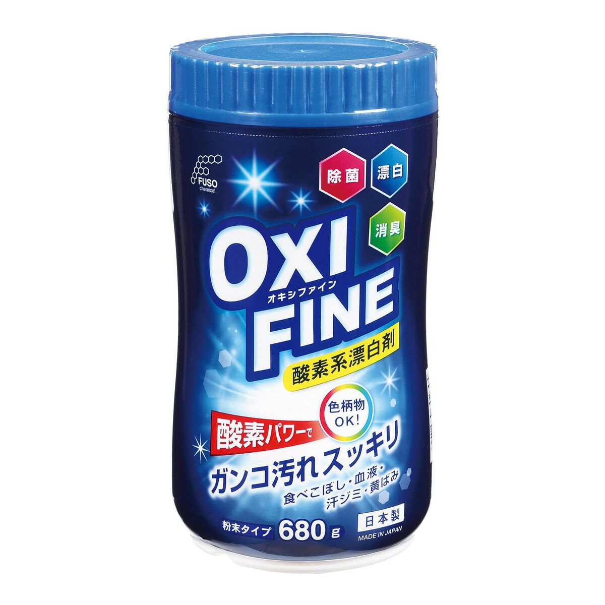 【送料込・まとめ買い×3個セット】扶桑化学 OXI FINE オキシファイン 酸素系漂白剤 680g ボトル 粉末タイプ