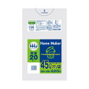 【今だけお得!数量限定セール】ハウスホールドジャパン KH50 ポリ袋 45L 半透明 0.015 20枚入◇