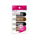 【今だけお得!数量限定セール】貝印 HAIRGOODS ( ヘアグッズ ) 癖がつかない前髪クリップ 黒茶 ( 内容量:4個 ) ( 4901601288636...