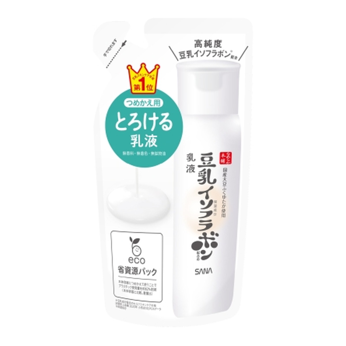 常盤薬品工業 SANA サナ なめらか本舗 豆乳イソフラボン とろける乳液 NC つめかえ...