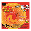 【送料込 まとめ買い×2個セット】オカモト 衣類に貼るカイロ 快温くん ミニ 30コ入 使い捨てカイロ 貼るタイプ