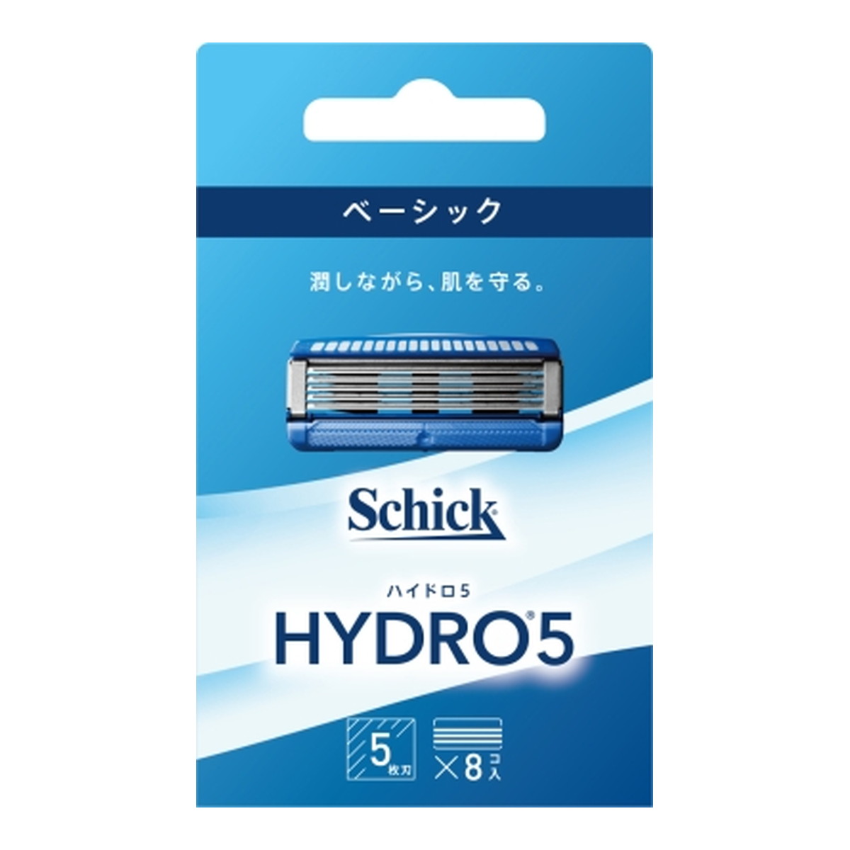 【×4個 配送おまかせ】シック Schick ハイドロ5 ベーシック 替刃 (8コ入)