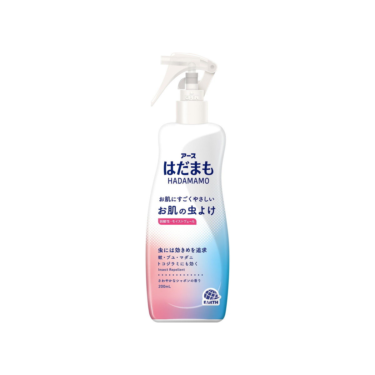 【×2個 配送おまかせ】アース製薬 はだまもミスト さわやかなシャボンの香り 200mL 虫よけ剤のサムネイル