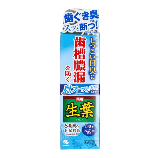 【×5個 配送おまかせ】小林製薬 薬用 生葉 息スーッと実感 100g 【×5個 配送おまかせ】小林製薬 薬用 生葉 息スーッと実感 100g