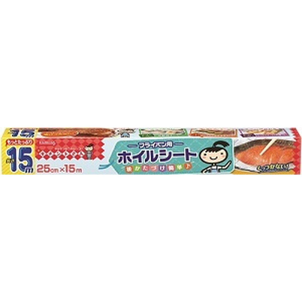 商品名：クレハ キチントさん フライパン用 ホイルシート 25cm×15m内容量：25cm×15mJANコード：4901422325688発売元、製造元、輸入元又は販売元：株式会社クレハ原産国：日本商品番号：101-r001-4901422325688商品説明くっつかない、後かたづけラクラクフライパンにしいてお料理、キレイにはがれる。キチントさんフライパン用ホイルシートは、片面にシリコン樹脂加工したアルミホイルです。フライパンにしいて使えば、お料理がキレイに仕上がり後片付けもラクラク。波型エンボスでくっつきにくい。飛び出し防止機能で使いやすく。広告文責：アットライフ株式会社TEL 050-3196-1510 ※商品パッケージは変更の場合あり。メーカー欠品または完売の際、キャンセルをお願いすることがあります。ご了承ください。