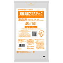 【今だけお得!数量限定セール】日本サニパック 神戸市 容器包装プラスチック 45L GK44 透明 10枚入◇