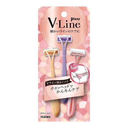 【今だけお得!数量限定セール】フェザー安全剃刀 ピアニィ V-Line Vライン用 3本入◇ 【今だけお得!数量限定セール】フェザー安全剃刀 ピアニィ V-Line Vライン用 3本入◇