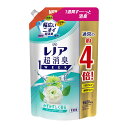 【送料込・まとめ買い×5個セット】P&G レノア 超消臭 1week みずみずしく香るフレッシュグリーンの香り つめかえ用 超特大サイズ 1520ML 柔軟剤